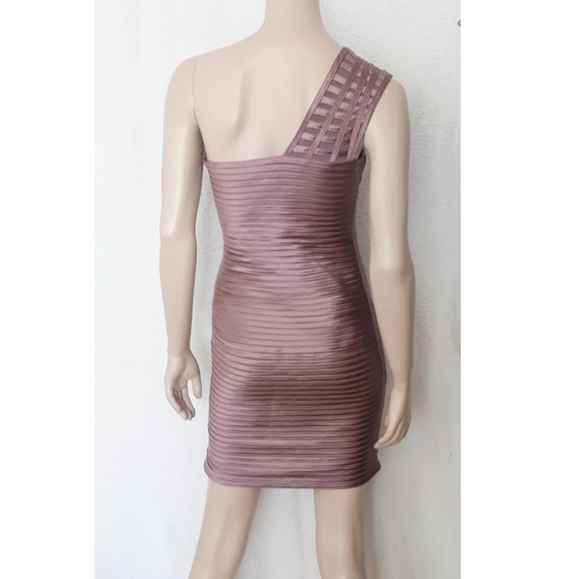 BCBG | Last Chance - One-shoulder Bodycon Cocktail Dress - Picture 5 of 13